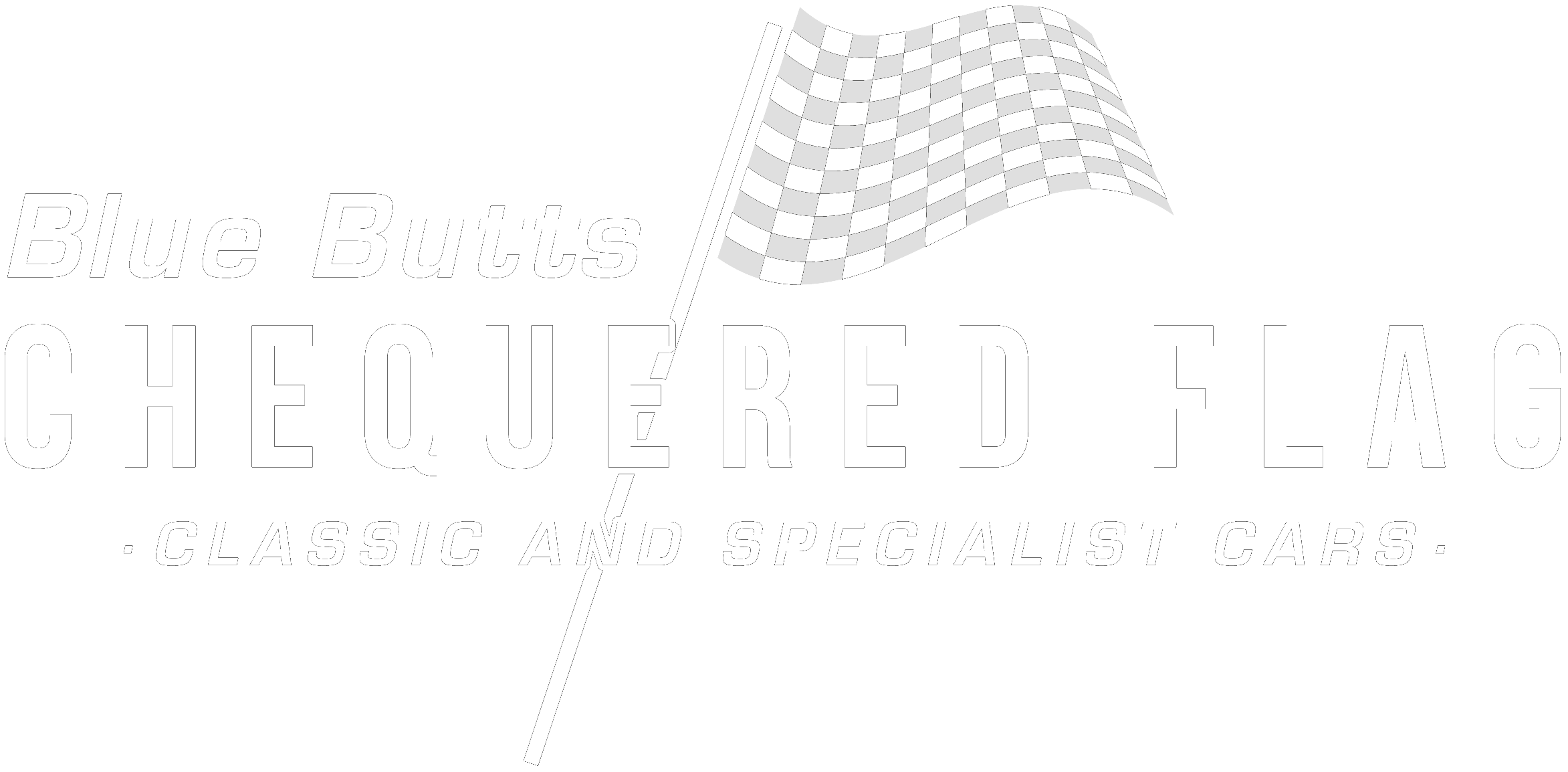 Blue Butts Chequered Flag logo